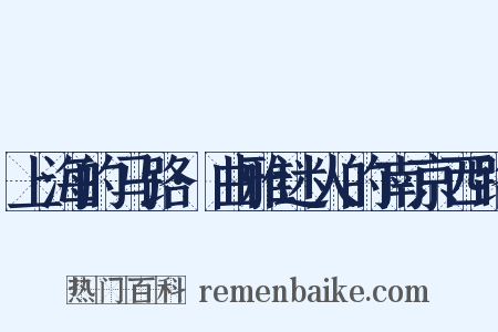 上海的马路·曲雅迷人的南京西路是什么意思的图片
